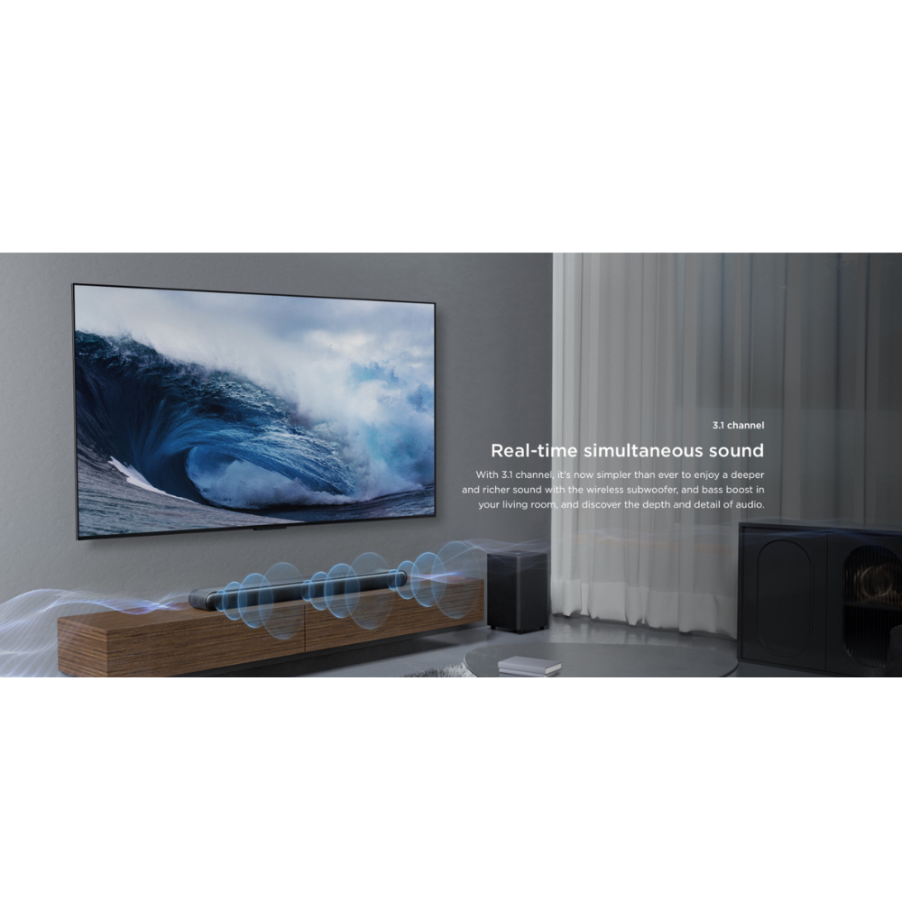 TCL 3.1CH Soundbar with Wireless Subwoofer S643W