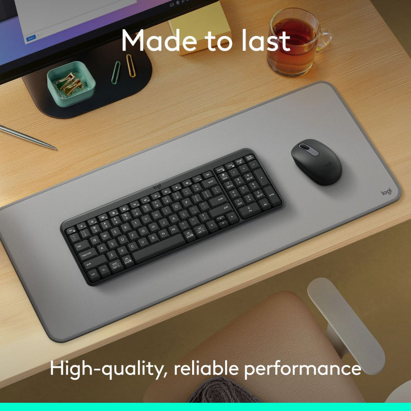 Logitech MK250 Compact Bluetooth Keyboard and Mouse Combo, Graphite.