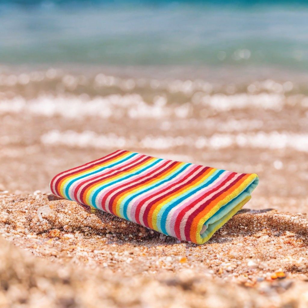 Bristol Beach Towel 80x160cm Palm Blossom Pink.