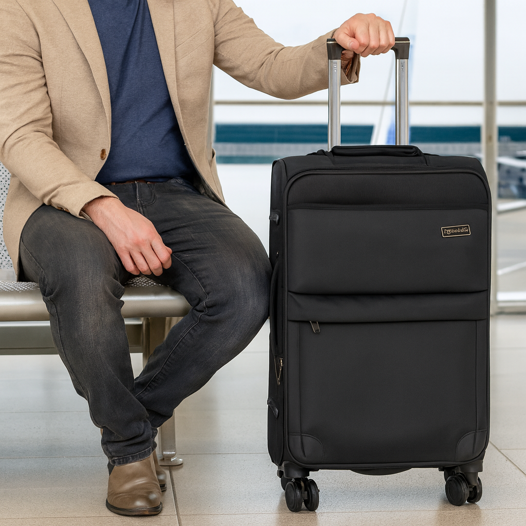 Evolution Antelope Nylon Trolley Case-Black