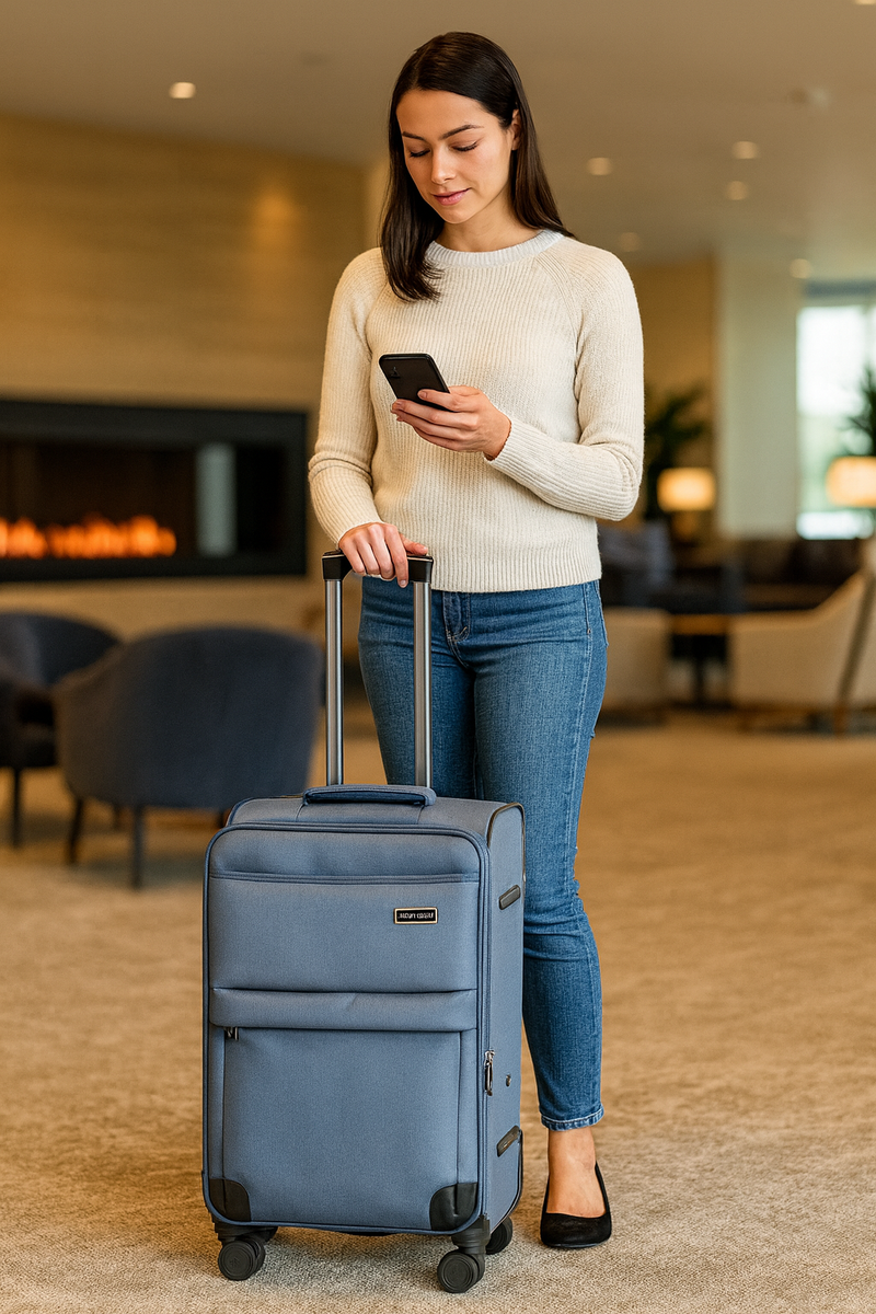 Evolution Antelope Nylon Trolley Case-Grey