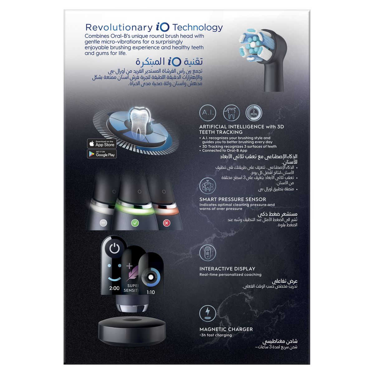 Oral-B iO Series 9 Electric Toothbrush Black.