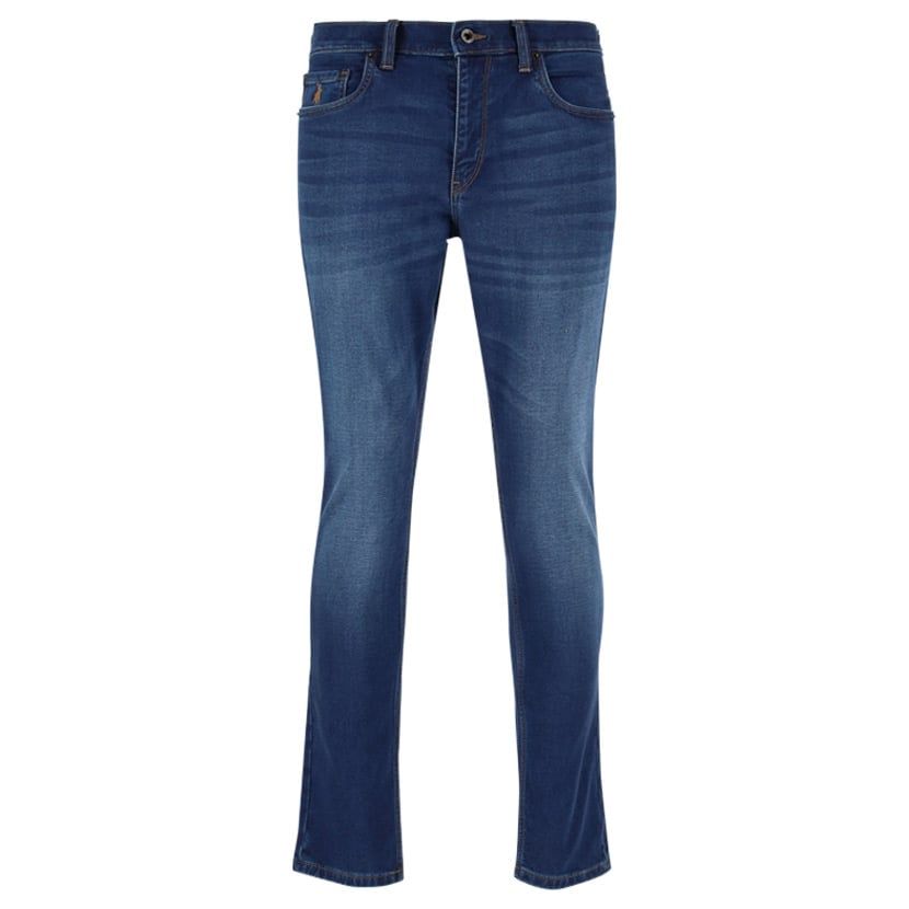 Polo Knitted Denim Medium Wash 0070699