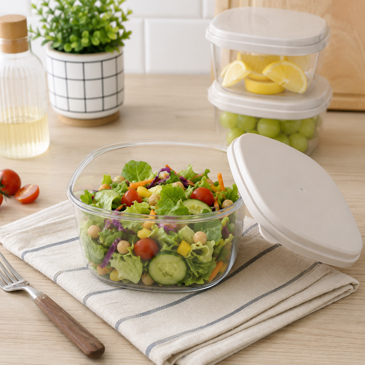 Sunplast Food Storage Container with Lid 1000ml-SC-4234