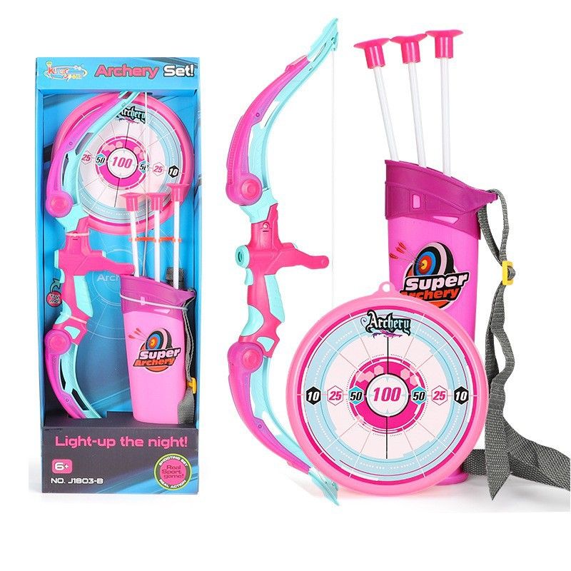 Kids Bow & Arrow Archery Set Pink J1803-B
