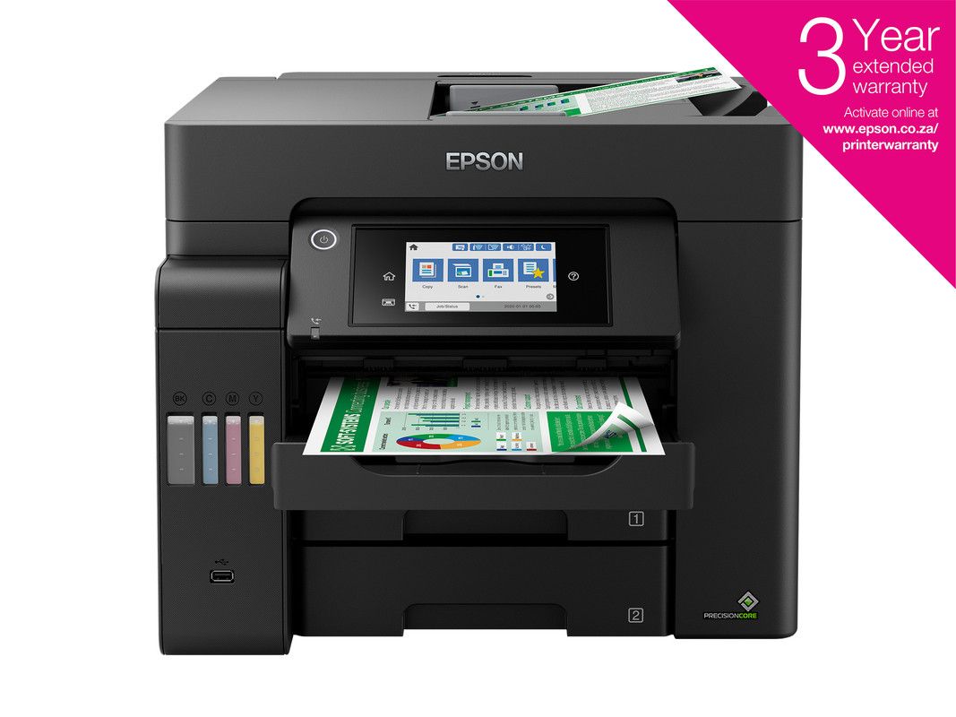 Epson L6550 EcoTank, A4, 4 in 1, Wi-Fi, ADF, Double Sided Printing, Printer.