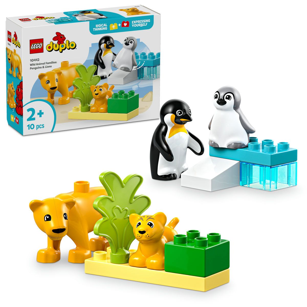 LEGO® DUPLO® Town Wild Animal Families Penguins & Lions Imagination Toy 10442 - MHC World