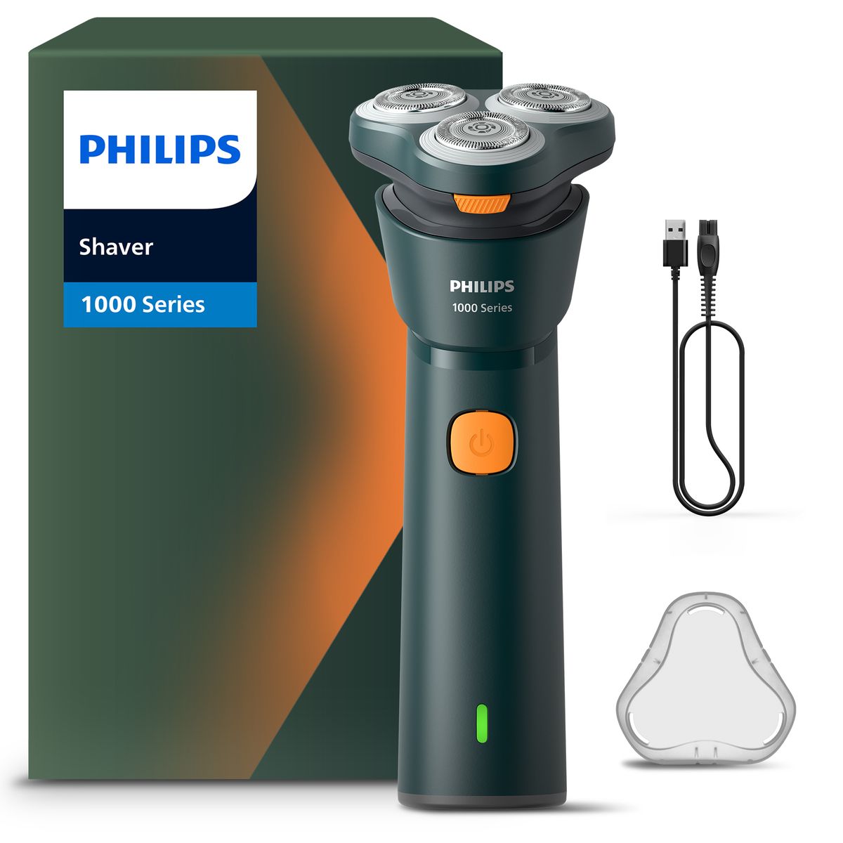 Philips Shaver 1000 Serieswet & Dry Electric Shaver Blue & Orange S1882/00.