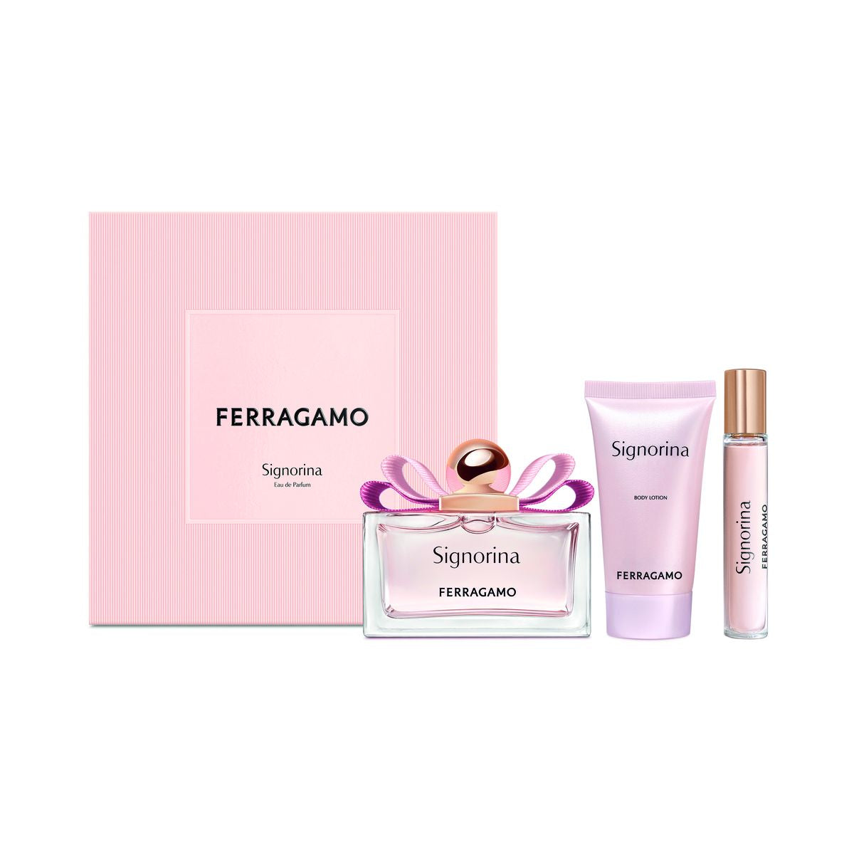 Ferragamo Signorina Edp Coffret - 100ml+15ml Purse Spray+50ml Body Lotion