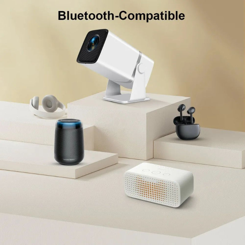 HTPNEO H69 Portable 720P HD Projector, 150" Screen, 150ANSI, Wireless (8024895488089)