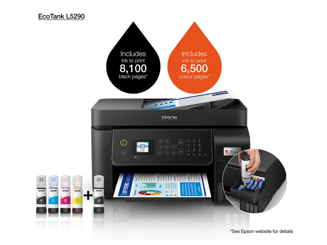 Epson L5290 EcoTank, A4, 4 in 1, Wi-Fi, ADF, Printer