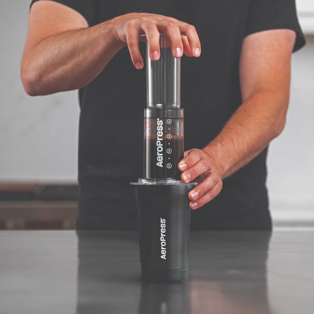 AeroPress Go Plus Travel Coffee Press Black 15PLCR05