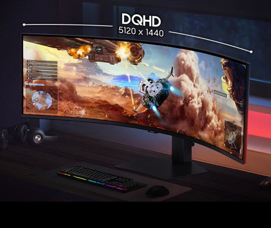 Samsung 49" Odyssey G91F DQHD 144Hz Gaming Monitor Dual QHD LS49FG910EUXEN.