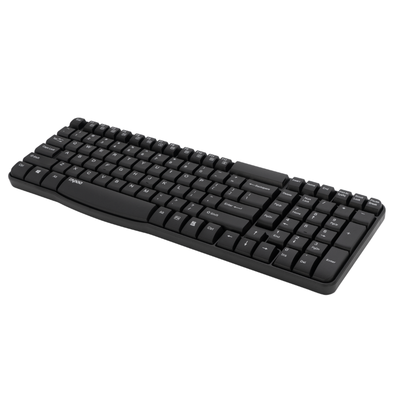 Rapoo E1050 Wireless Keyboard - Black.