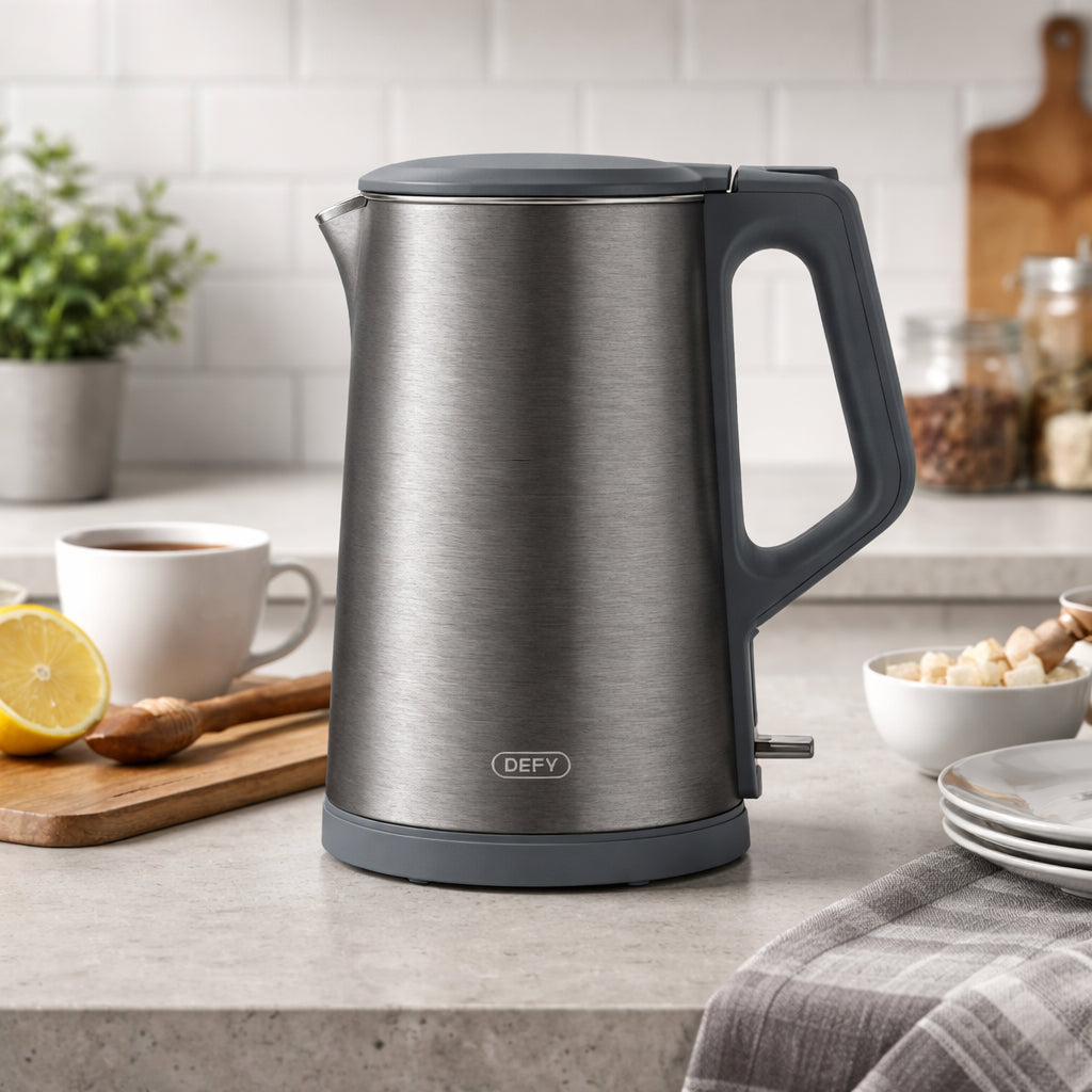 Defy Voltran 1.5L Dark Inox Cool Touch Cordless Kettle WK5500DI.