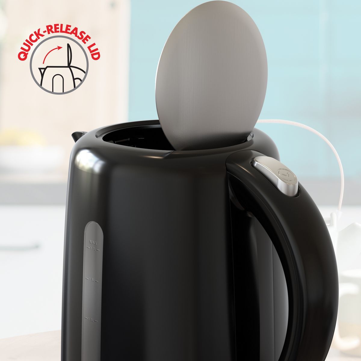 Bennett Read Eclipse 1.7L Kettle & Toaster Set Gloss Black Finish KBP109.