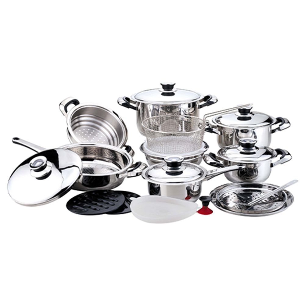 Tissolli 21-Piece Crown Stainless Steel Cookware Set