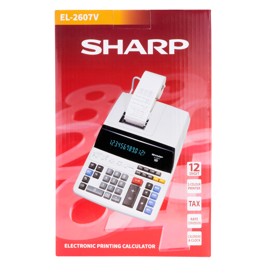 Sharp Premium Fast Printer Calculator EL-2607V