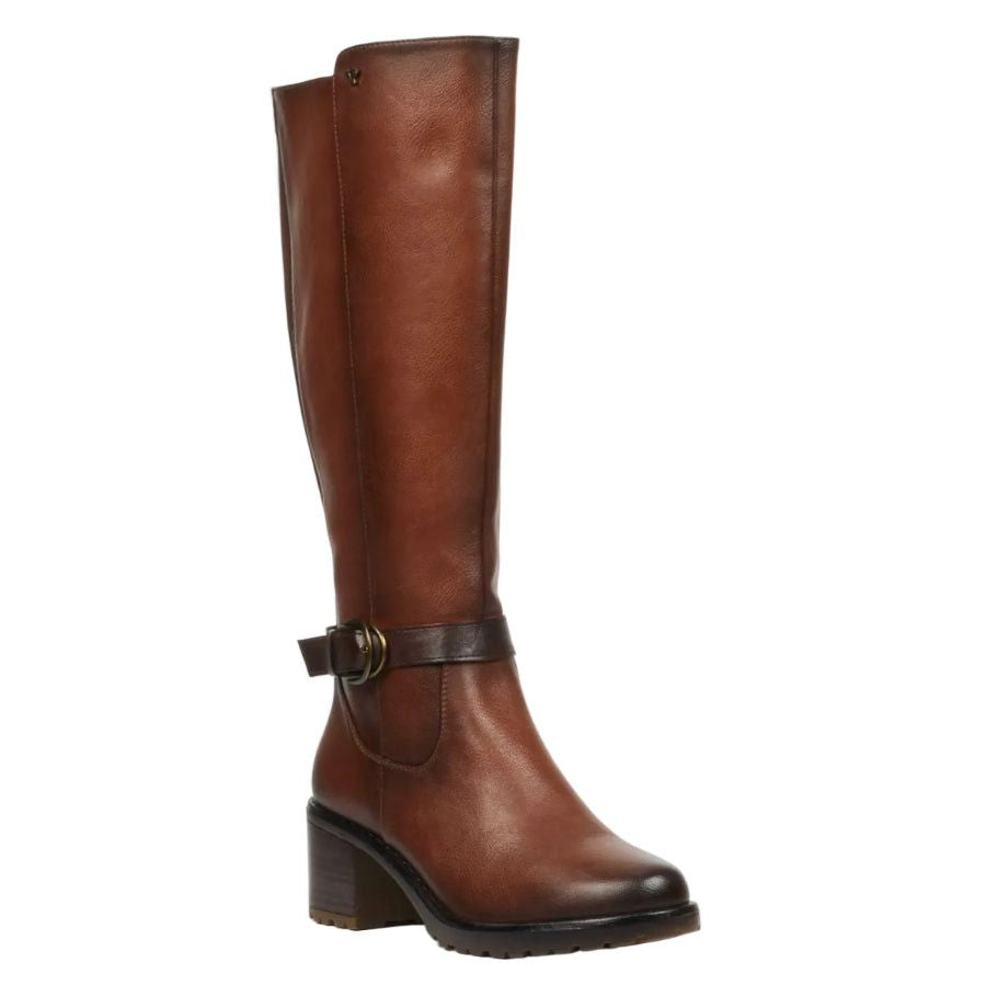 Butterfly Noxer 6 Ladies Leather High Boots - Tan.