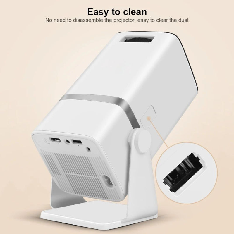 HTPNEO H69 Portable 720P HD Projector, 150" Screen, 150ANSI, Wireless (8024895488089)