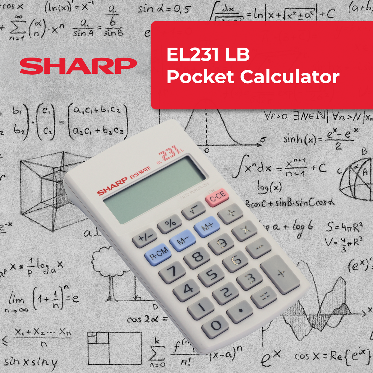 Sharp Pocket Calculator EL-231LB