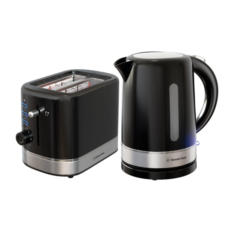 Bennett Read Eclipse 1.7L Kettle & Toaster Set Gloss Black Finish KBP109