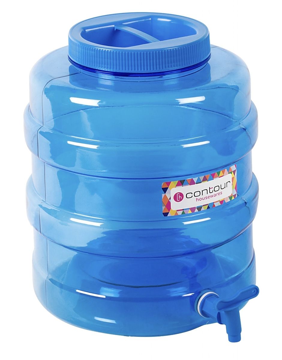 Contour Round Water Container/ Dispenser With Tap 20L P3444
