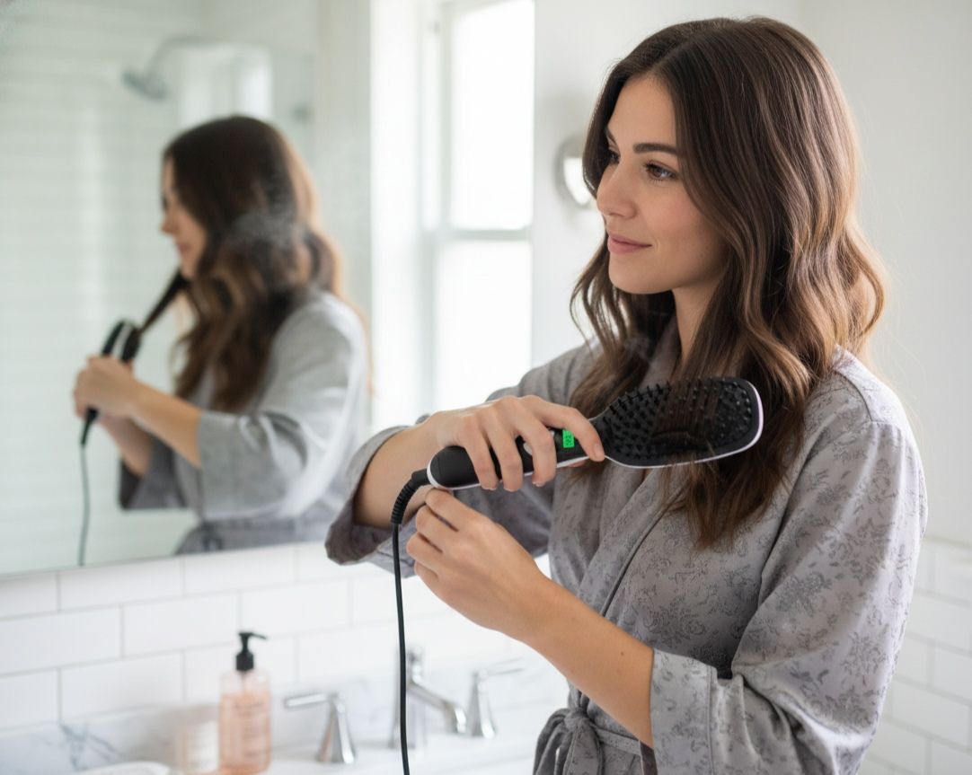 Sunbeam Heated Hair Straightener Brush SHBS-029.