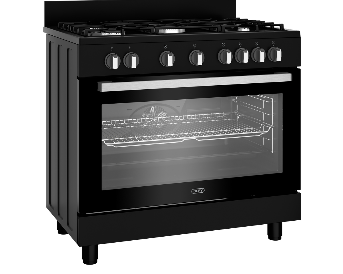 Defy 90cm Black Gas Electric Range Cooker  DGS90GEB.