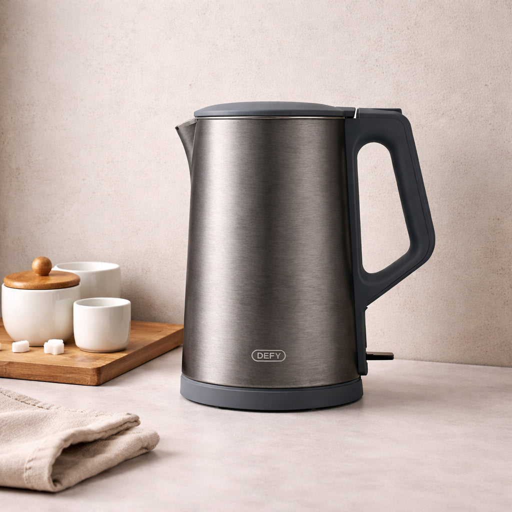 Defy Voltran 1.5L Dark Inox Cool Touch Cordless Kettle WK5500DI.