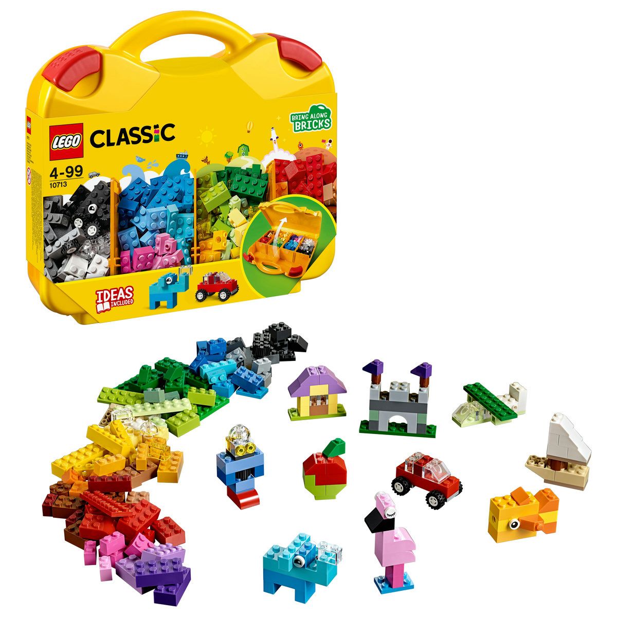 LEGO® Classic Building Blocks Creative Suitcase Set-213 Pieces 10713 - MHC World