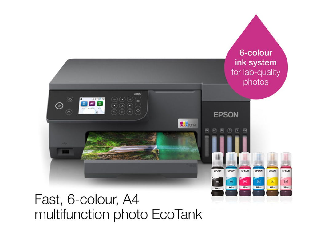 Epson L8100 Ecotank, A4, 3-in-1, Wi-Fi Direct, Photo Printer (8040032632921)