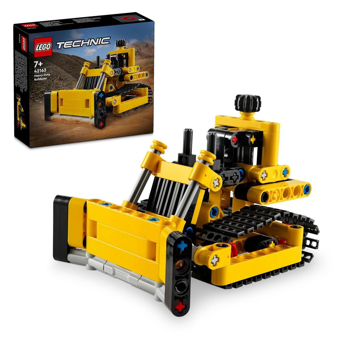 LEGO® Technic™ Heavy-Duty Bulldozer Building Toy Cars 195 Pieces 42163