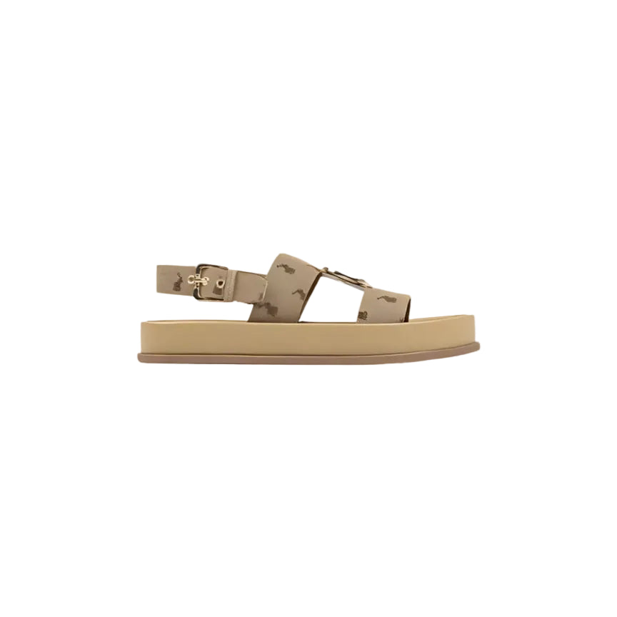 Polo Jacquard Moulded Trim Sandals-Stone 0059087