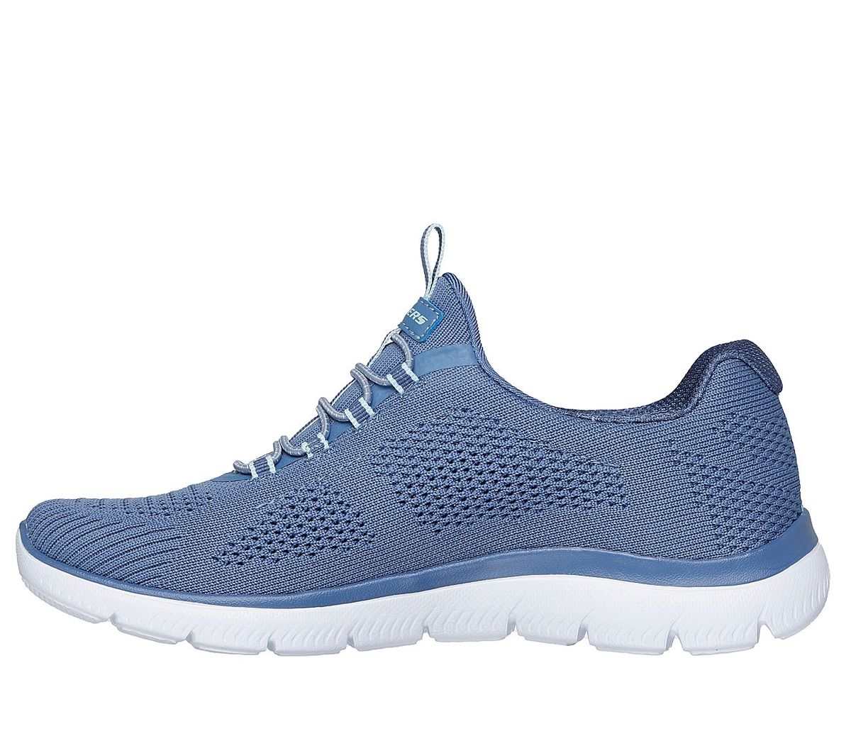 Skechers Women's Summits Soft Breeze Slate-Silver Blue 150276