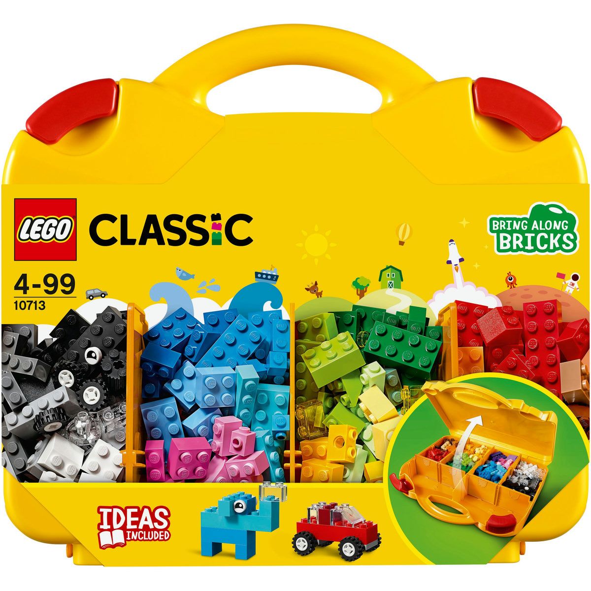 LEGO® Classic Building Blocks Creative Suitcase Set-213 Pieces 10713 - MHC World