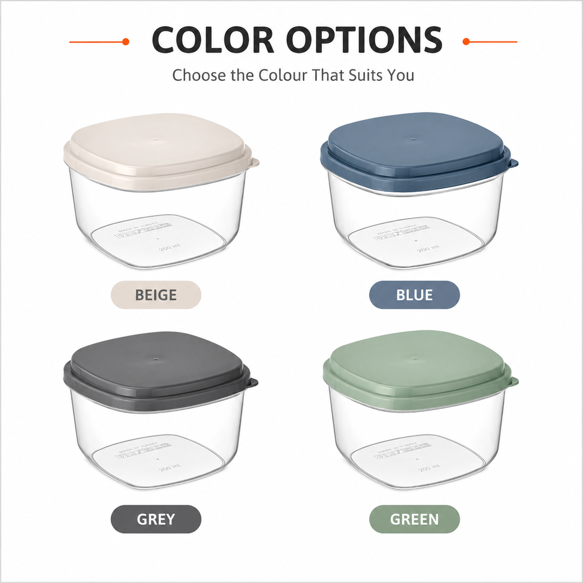 Sunplast Food Storage Container with Lid 1000ml-SC-4234