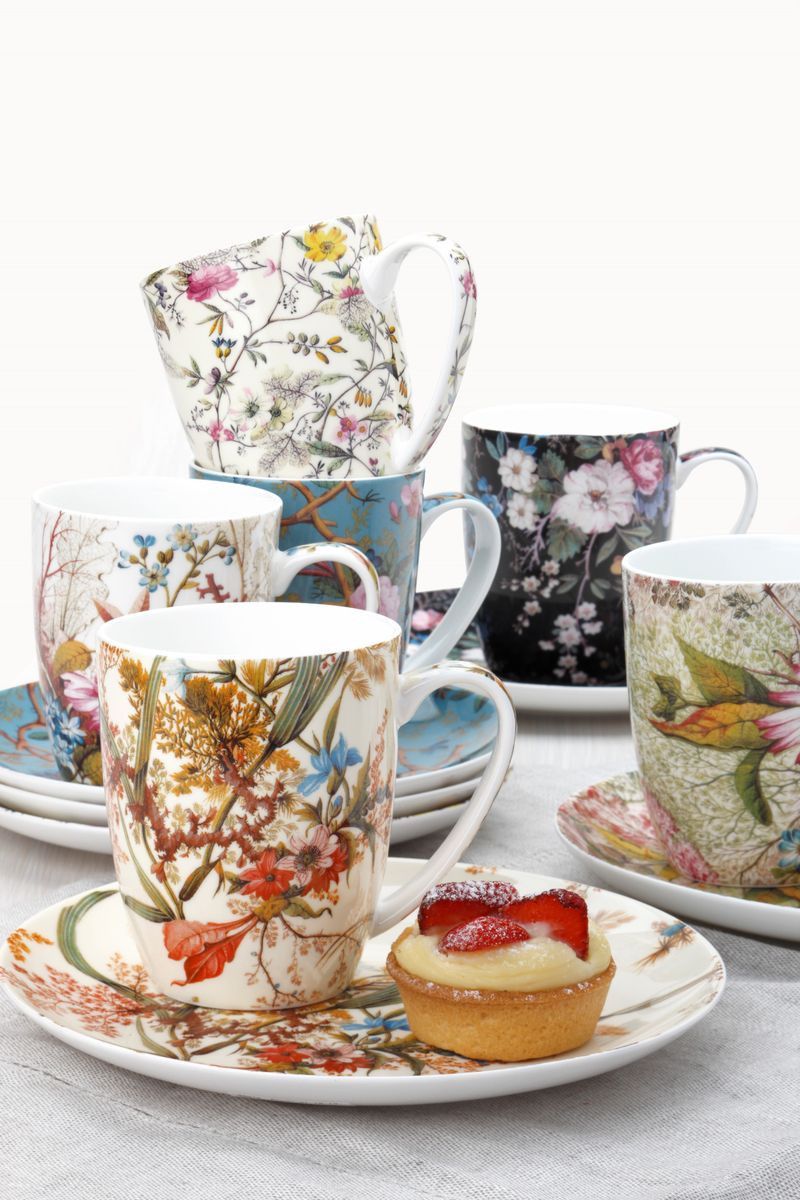 Maxwell & Williams William Kilburn Coupe Mug 400ml Autumn Leaves WK10400.