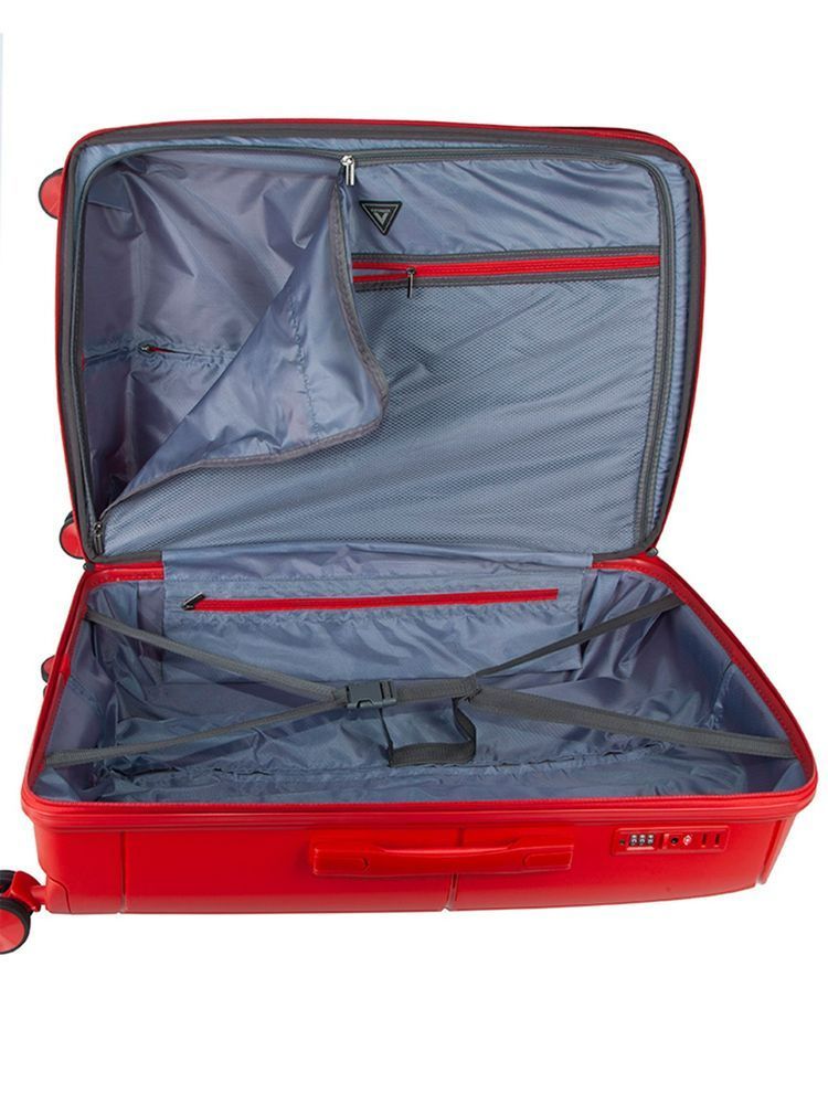 Voyager Aeon Carry On 4 Wheel Trolley Case-Crimson Red 360509