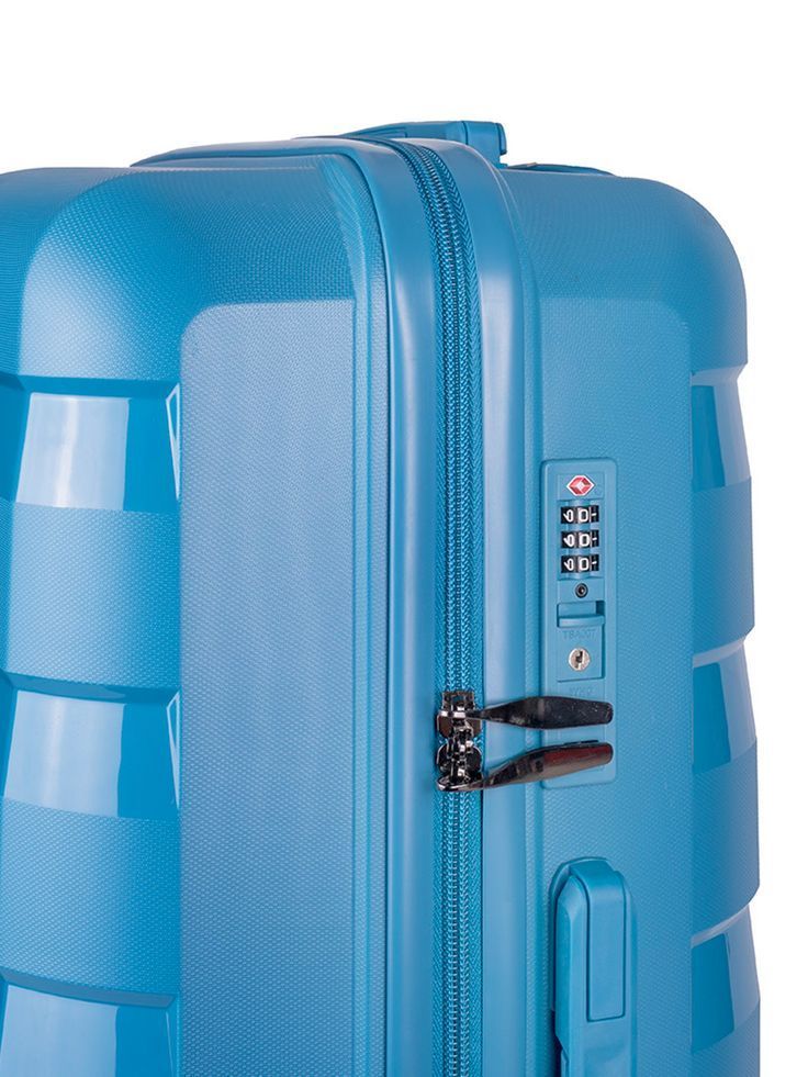 Voyager Pacific 4 Wheel Trolley Case -Blue