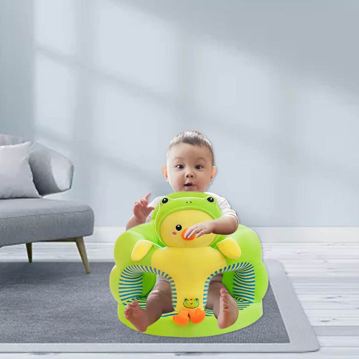Baby Learning To Sit On Sofa Child Sofa Lime