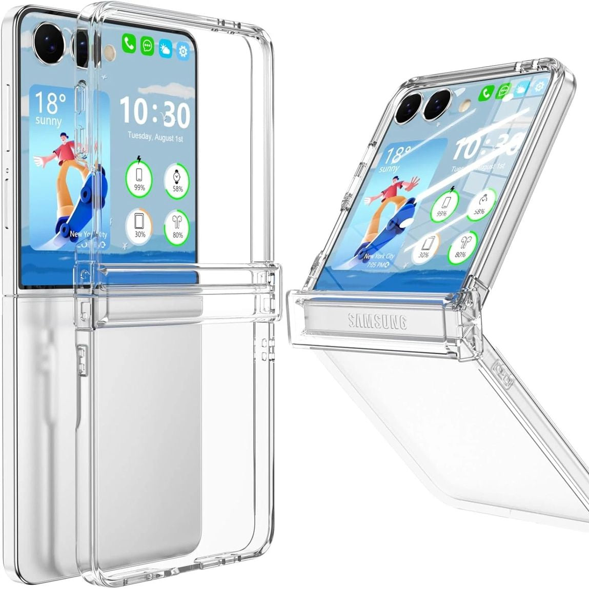 Clear Case Compatible With Samsung Galaxy Fllip 7