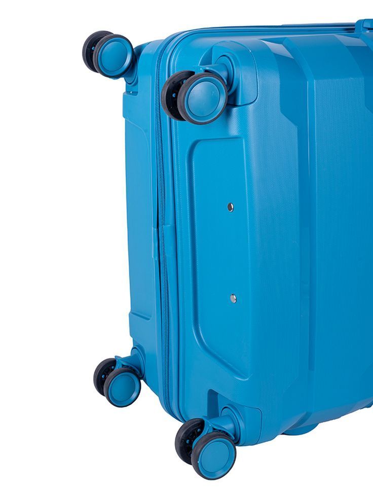 Voyager Pacific 4 Wheel Trolley Case -Blue