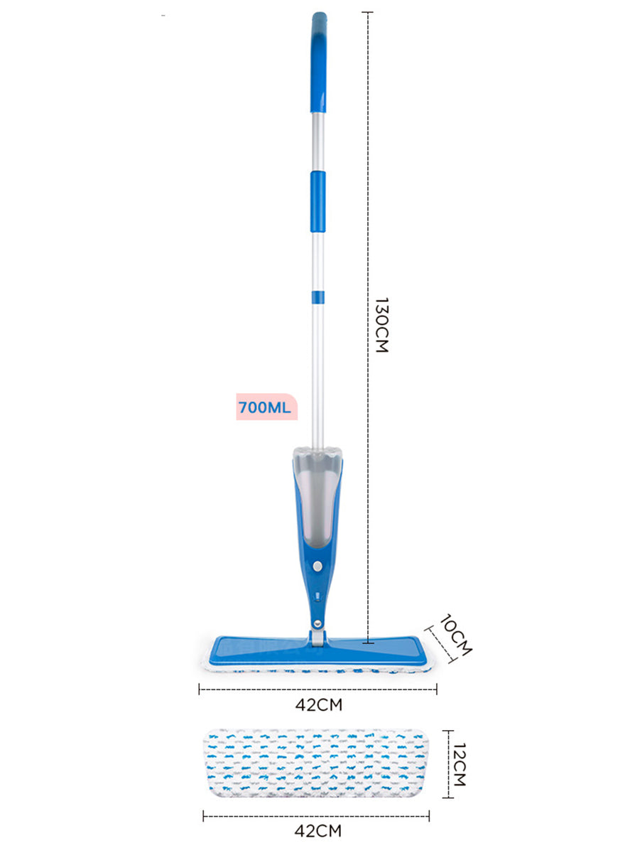 Kleaner Water Spray Mop Flat Mop Can Add Disinfectant Spray Mop 38cm 500ml KA2202.