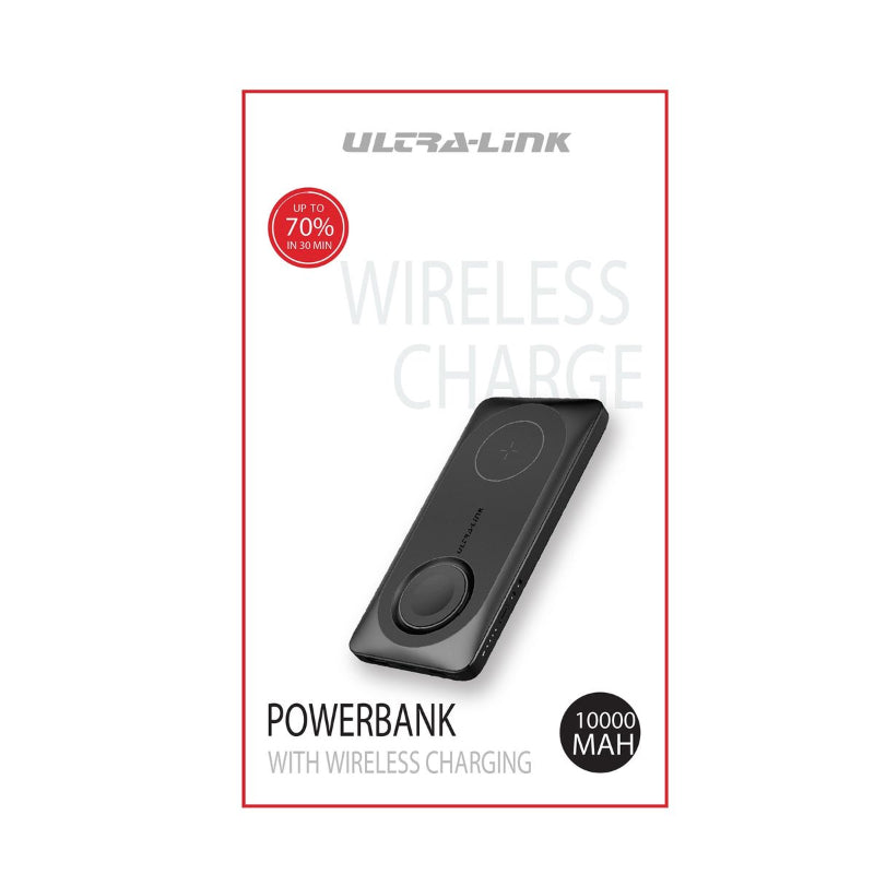 Ultra-Link 10,000mAh Wireless Charging Power Bank UL-PB1950d.