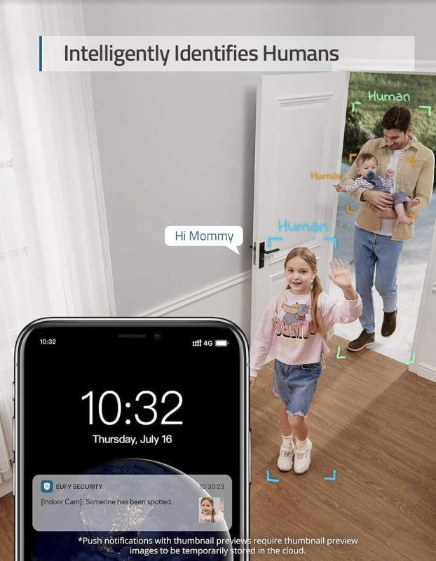 Eufy Indoor Cam E220 2K Smart Wired Indoor Security Camera AEST8410322.
