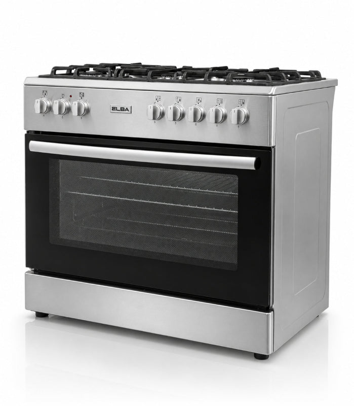 Elba 04/96CL 827S- 5 Burner Gas Stove and Electric Oven 90 cm.