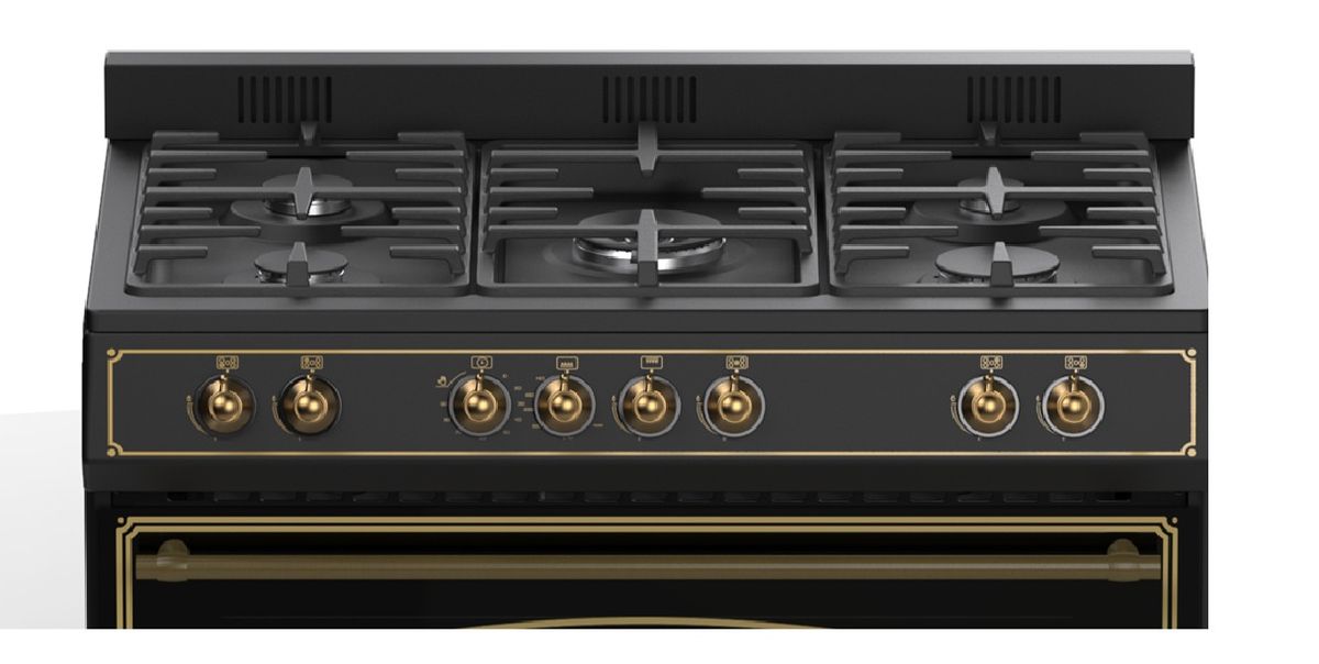 Elba 04/9S4EX937KB-5 Gas Burner Stove with Electric Multifunction Oven 90cm (8046153105497)