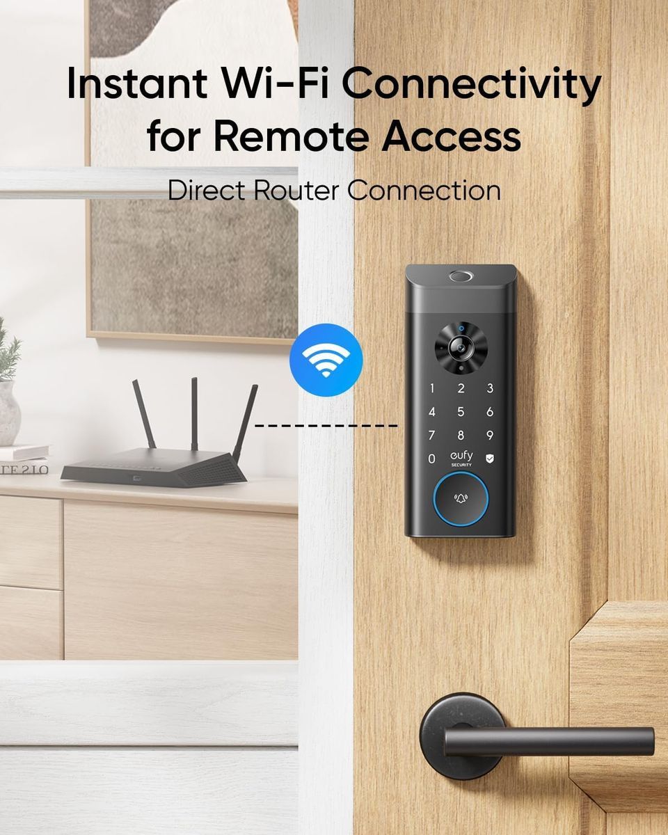 Eufy E330 Fingerprint Wi-Fi Smart Lock with Camera AEST85311Y1.