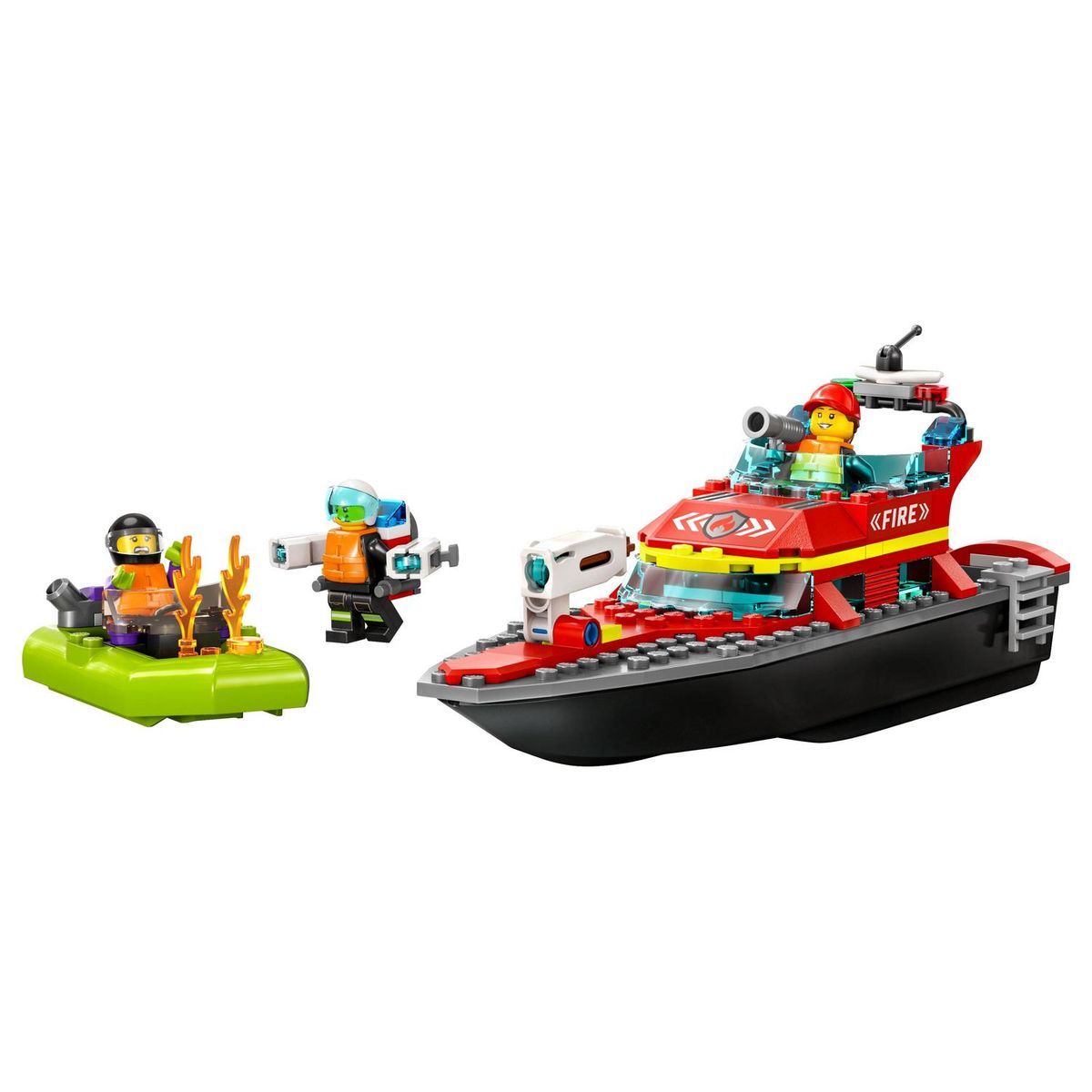 LEGO® City Fire Rescue Boat Building Toy Set 144 Pieces 60373